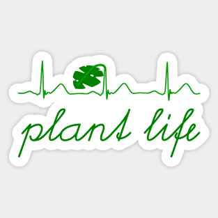 Plant life monstera heartbeat Sticker
